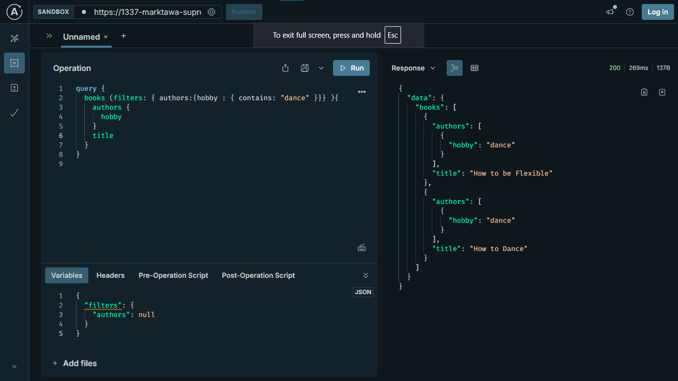 A GraphQL playground demonstrating the deep-filtering capabilities of Strapi.png