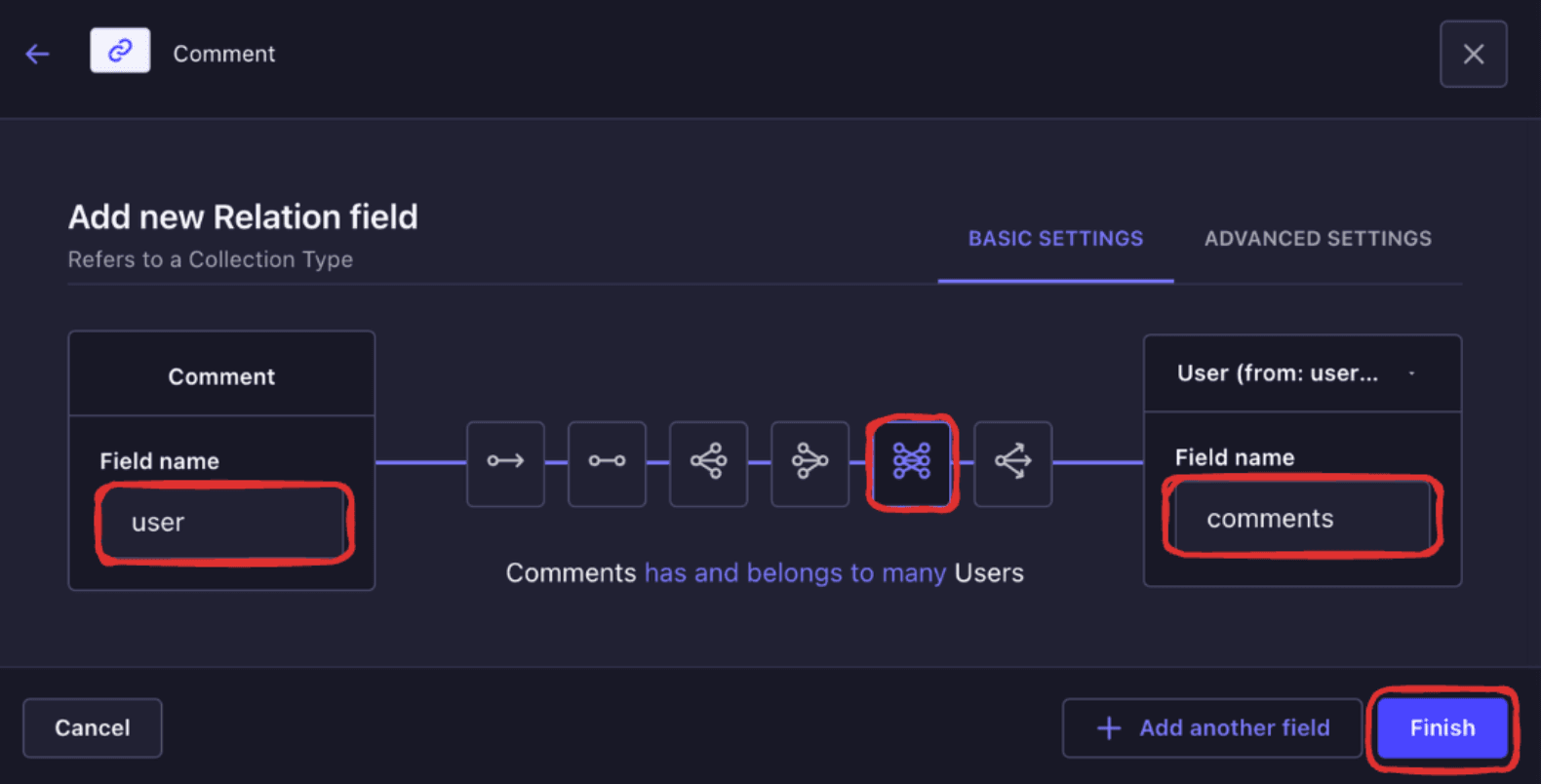 A User can have multiple comments Comment Suggest edit Edit from here  .png