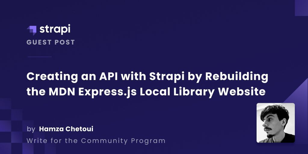 Rebuild the MDN Express.js Local Library Website with Strapi
