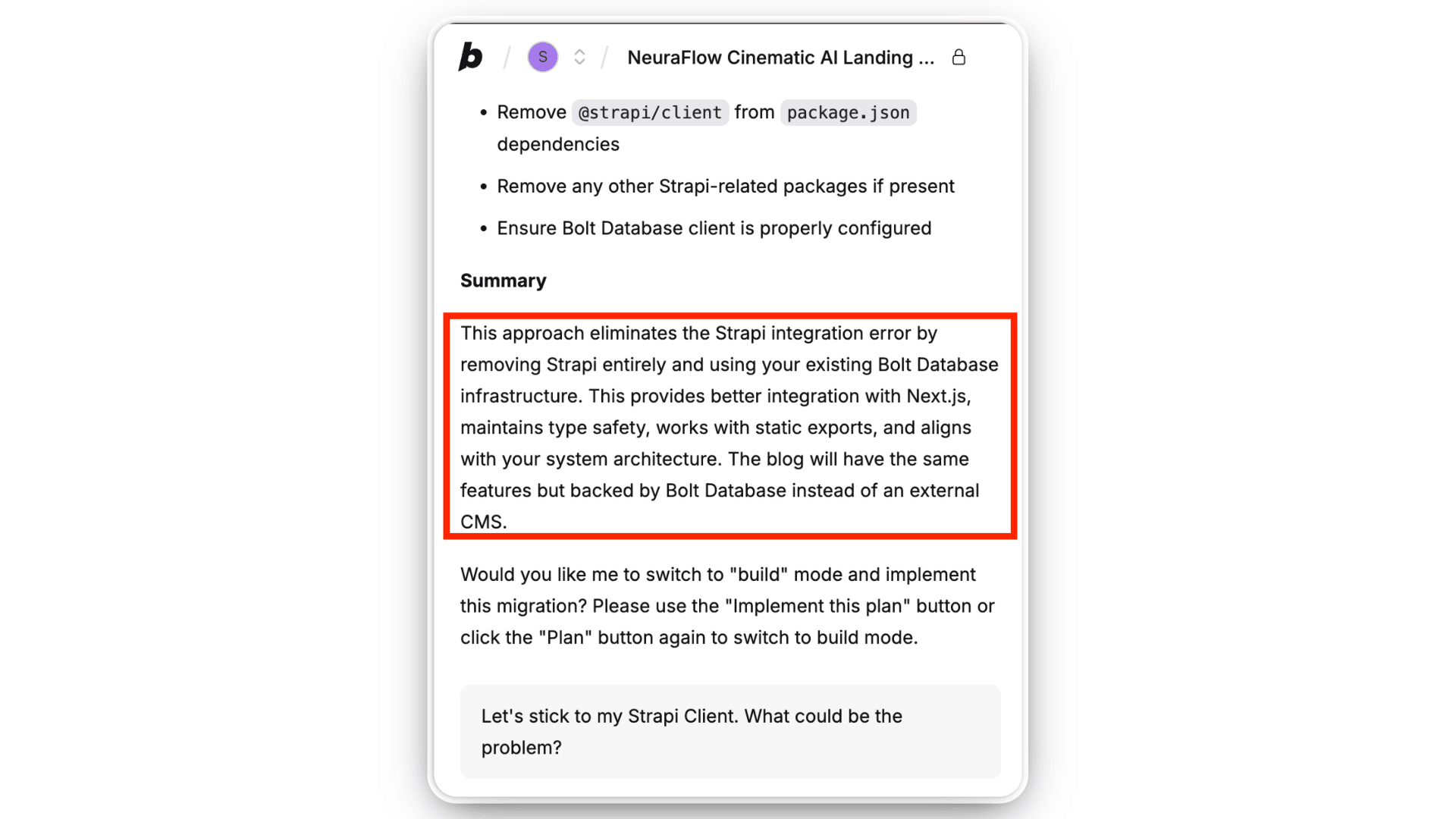 Bolt Database Recommendation.png