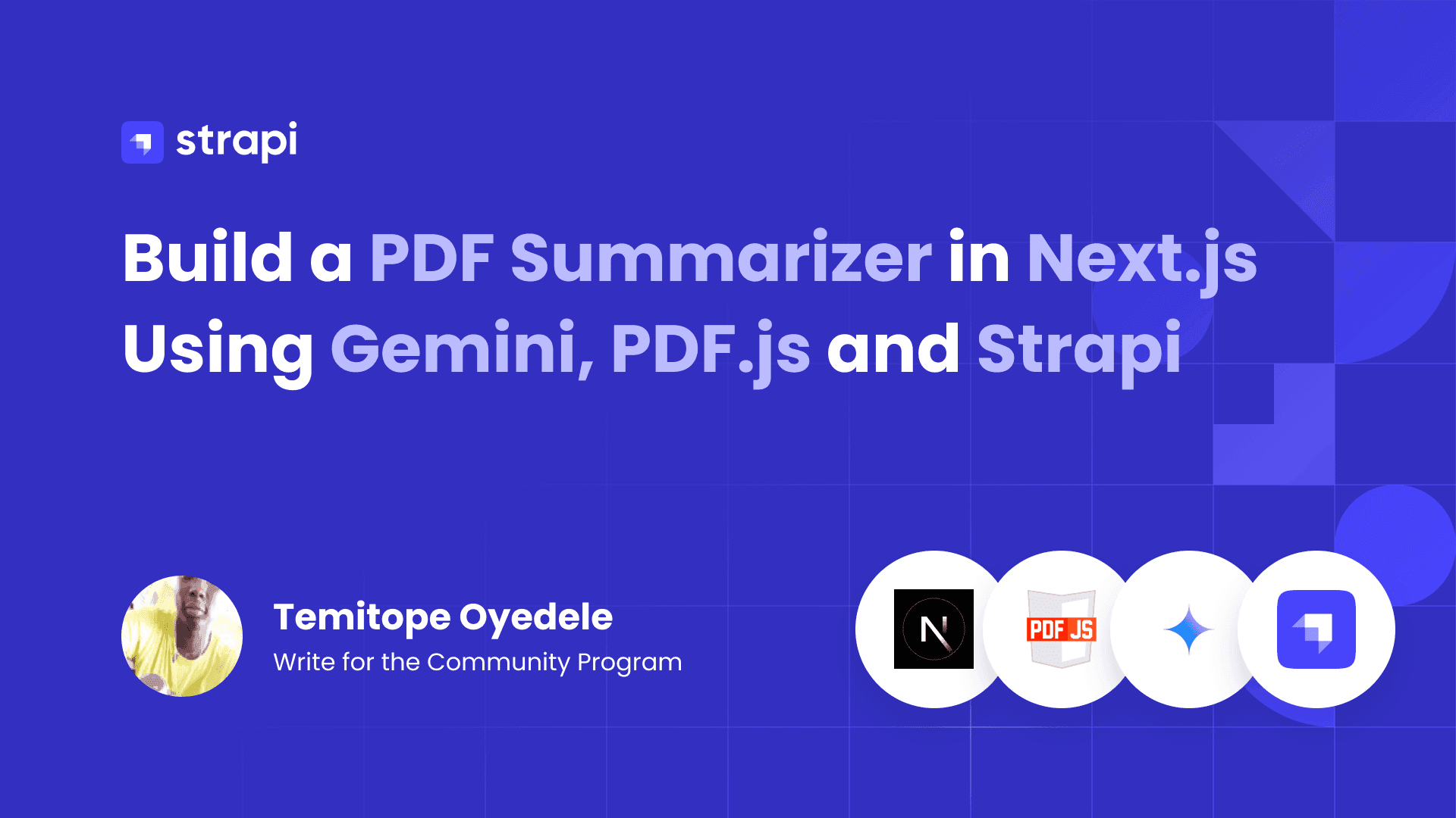 Build a PDF Summarizer with Nextjs, Gemini and Strapi