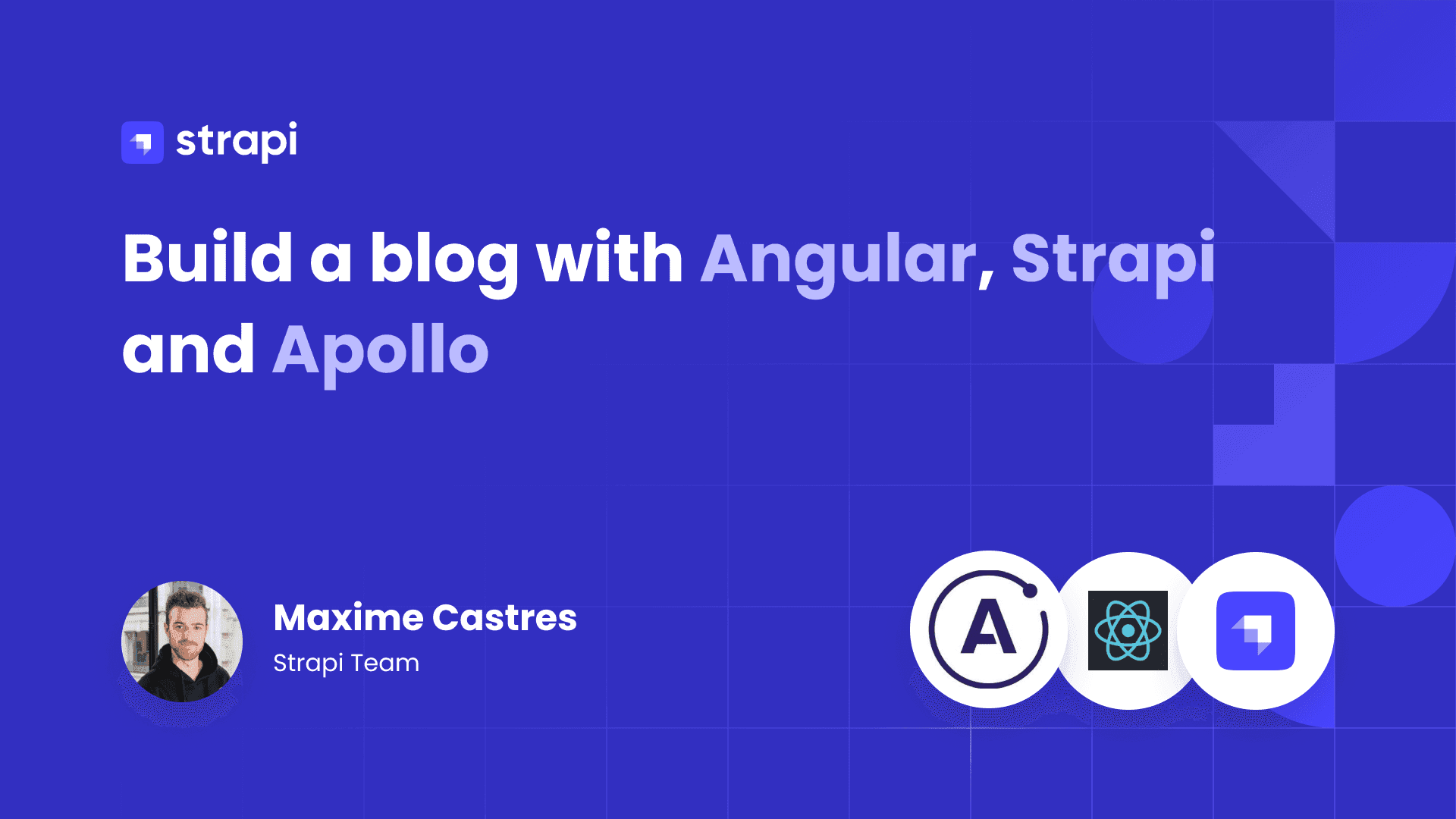 Build a blog with Angular, Strapi and Apollo