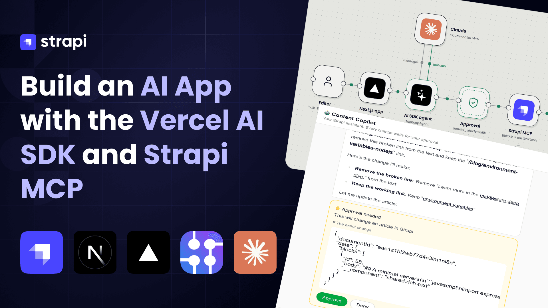 Build an AI App with the Vercel AI SDK and Strapi MCP