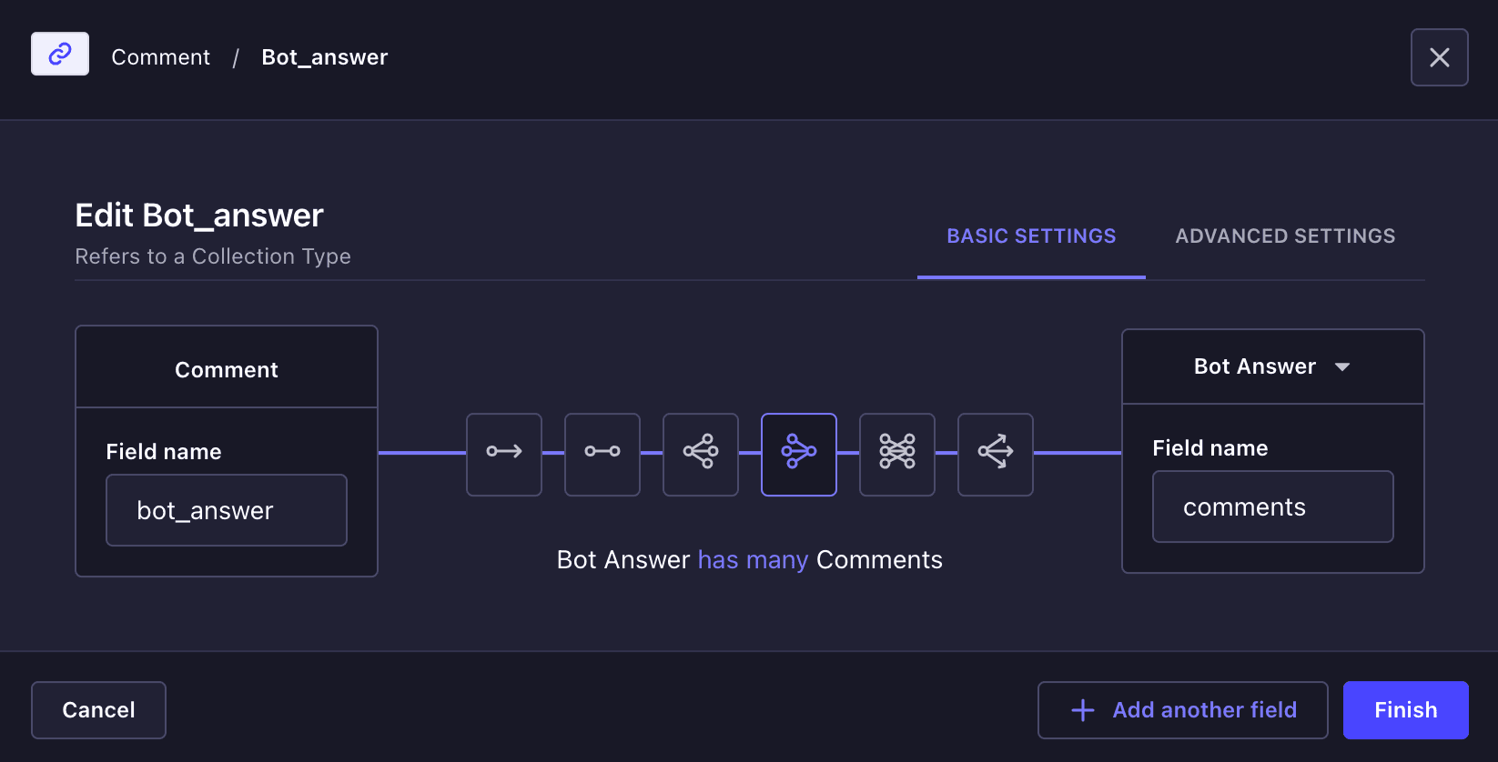 Comment-Bot Answer relation.png