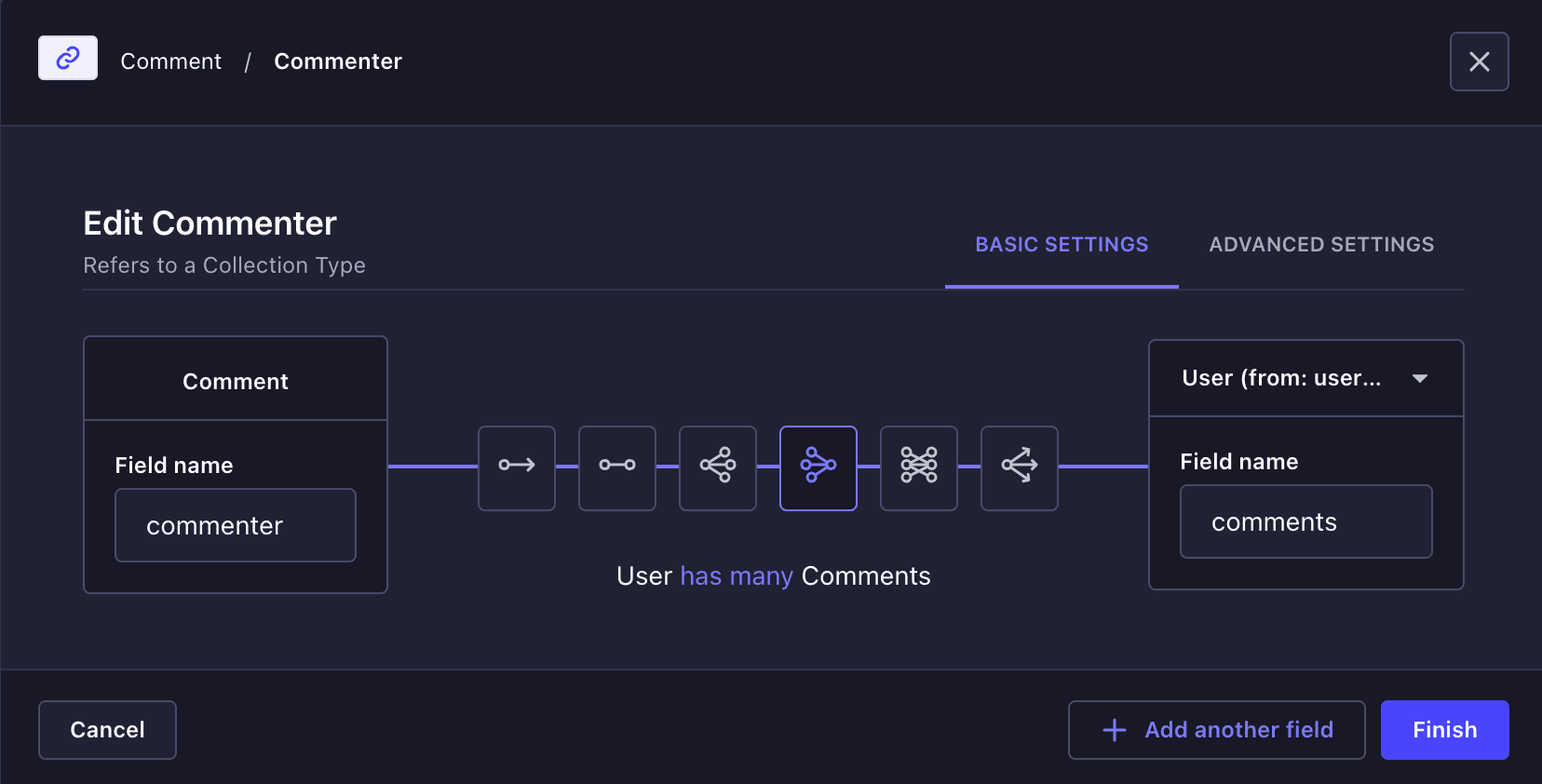 Comment-User relation.png