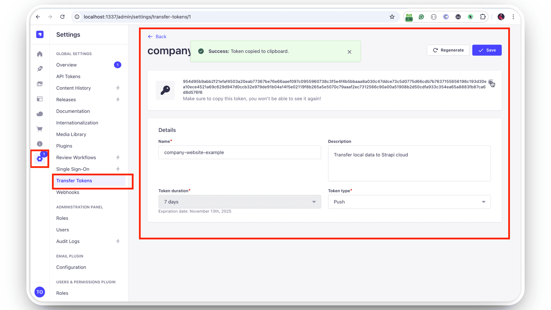 Create Transfer token.png