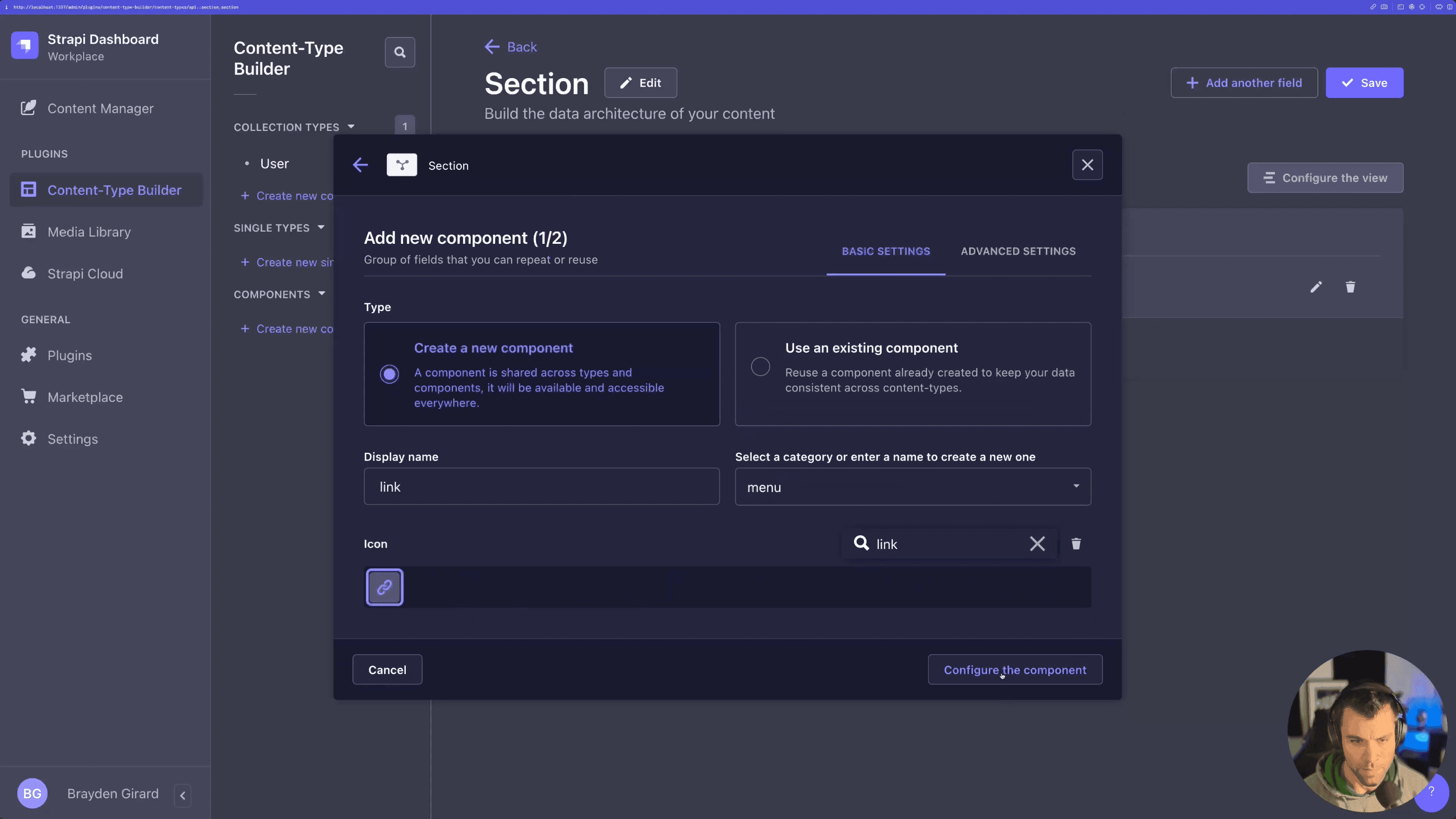Creating Sections as Collection Types in Strapi2.png