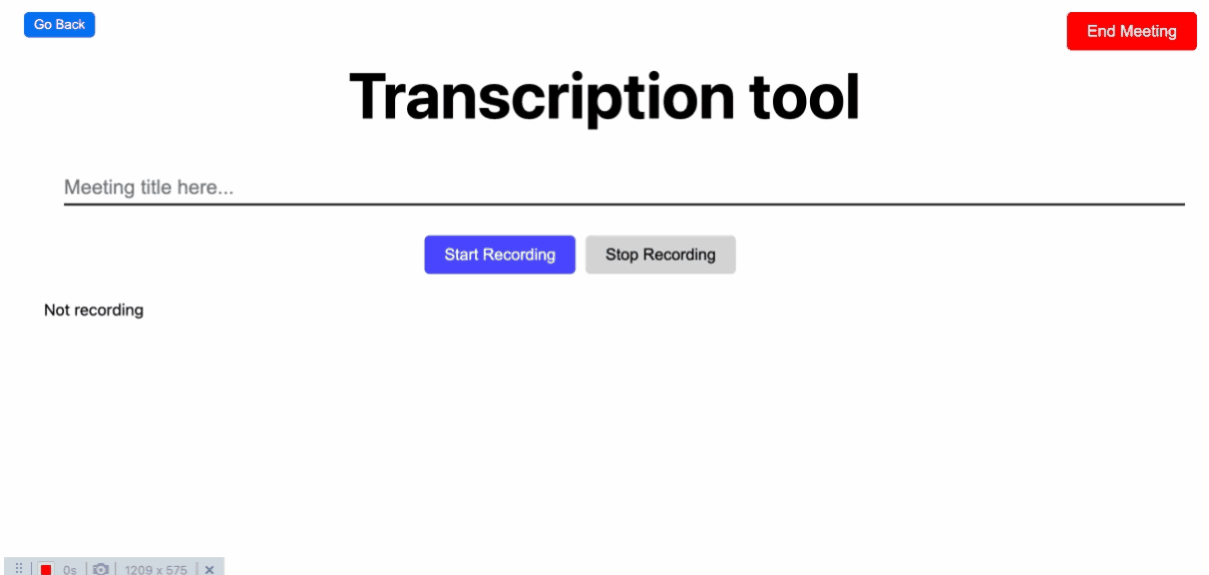 Demo of Build Transcription App with Strapi and ChatGPT