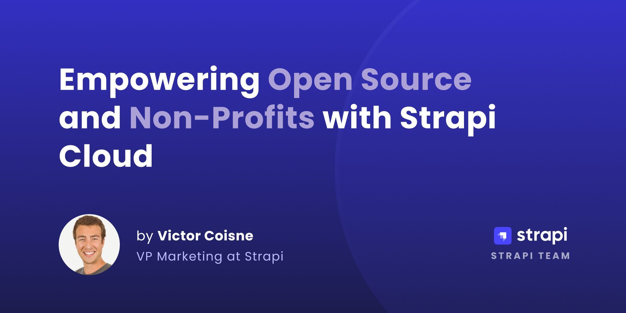 Empowering Open Source and Non-Profits with Strapi Cloud