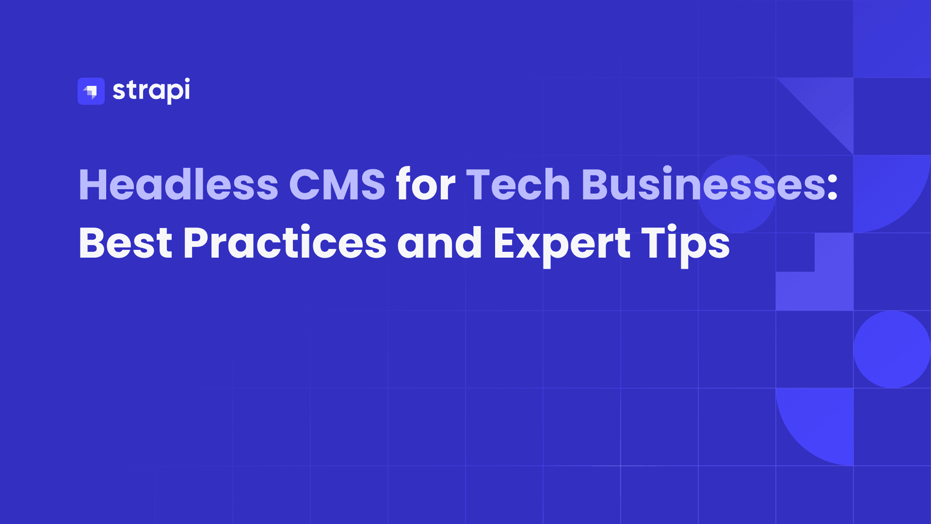 Back Headless CMS for Tech Businesses