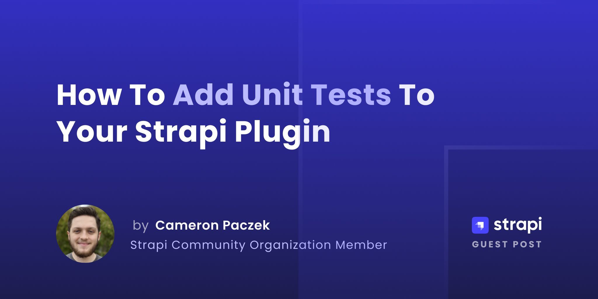 Add Unit Tests To Your Strapi Plugin