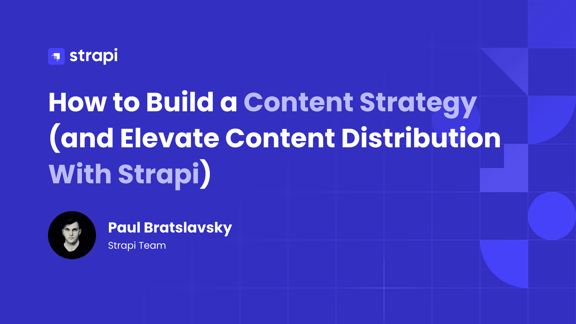 How to Build a Content Strategy with Strapi