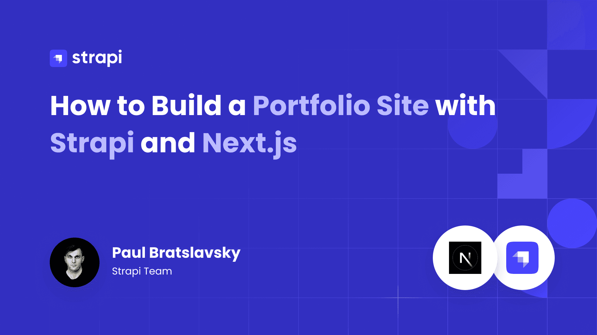 Build a Portfolio Site with Strapi and Nextjs