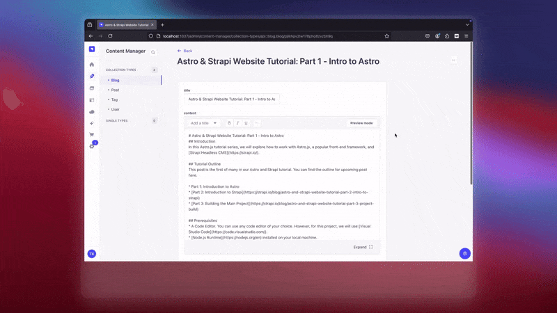 Publish from Injected component