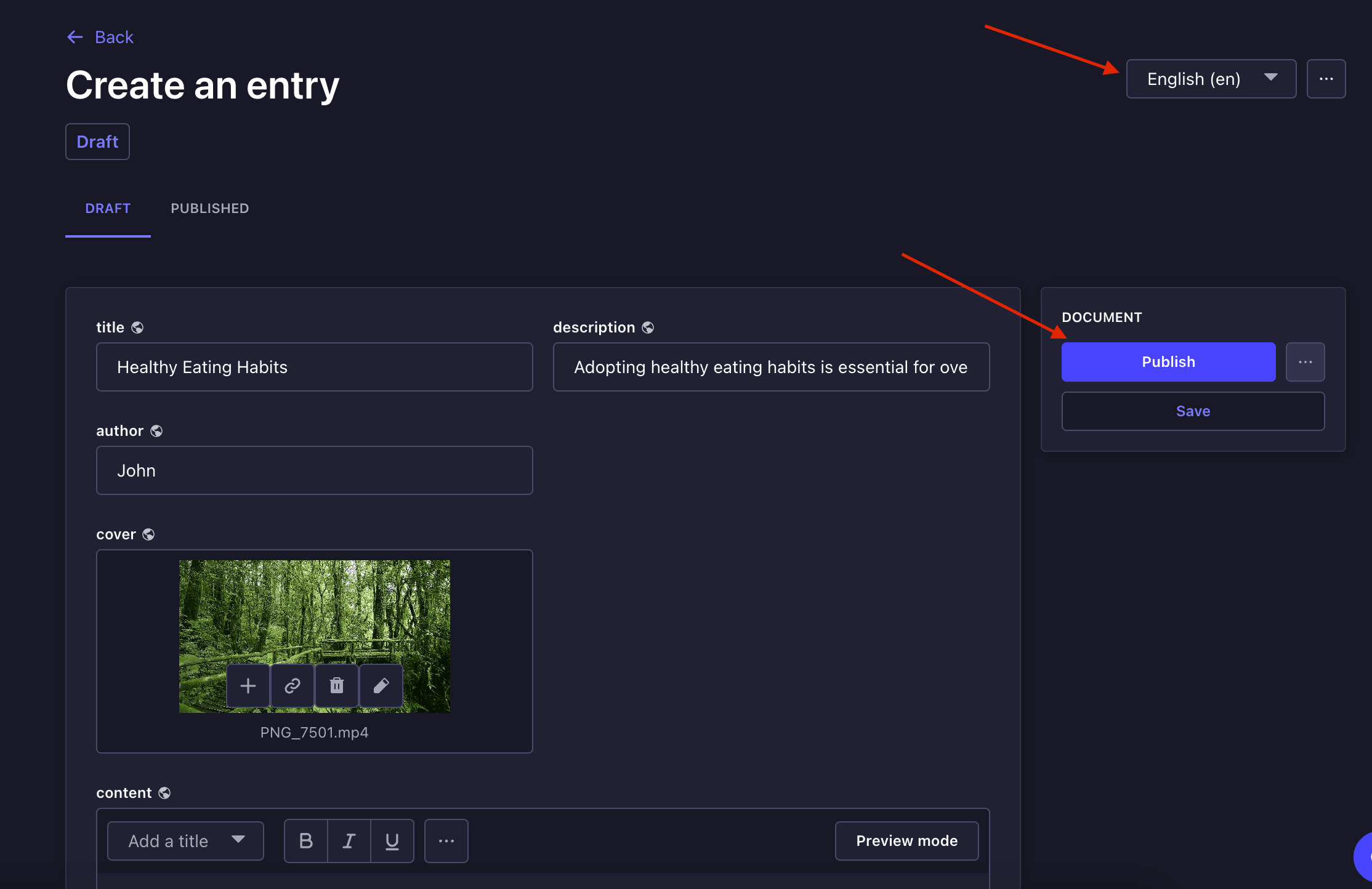 Publish an Article in French and English in Strapi.png