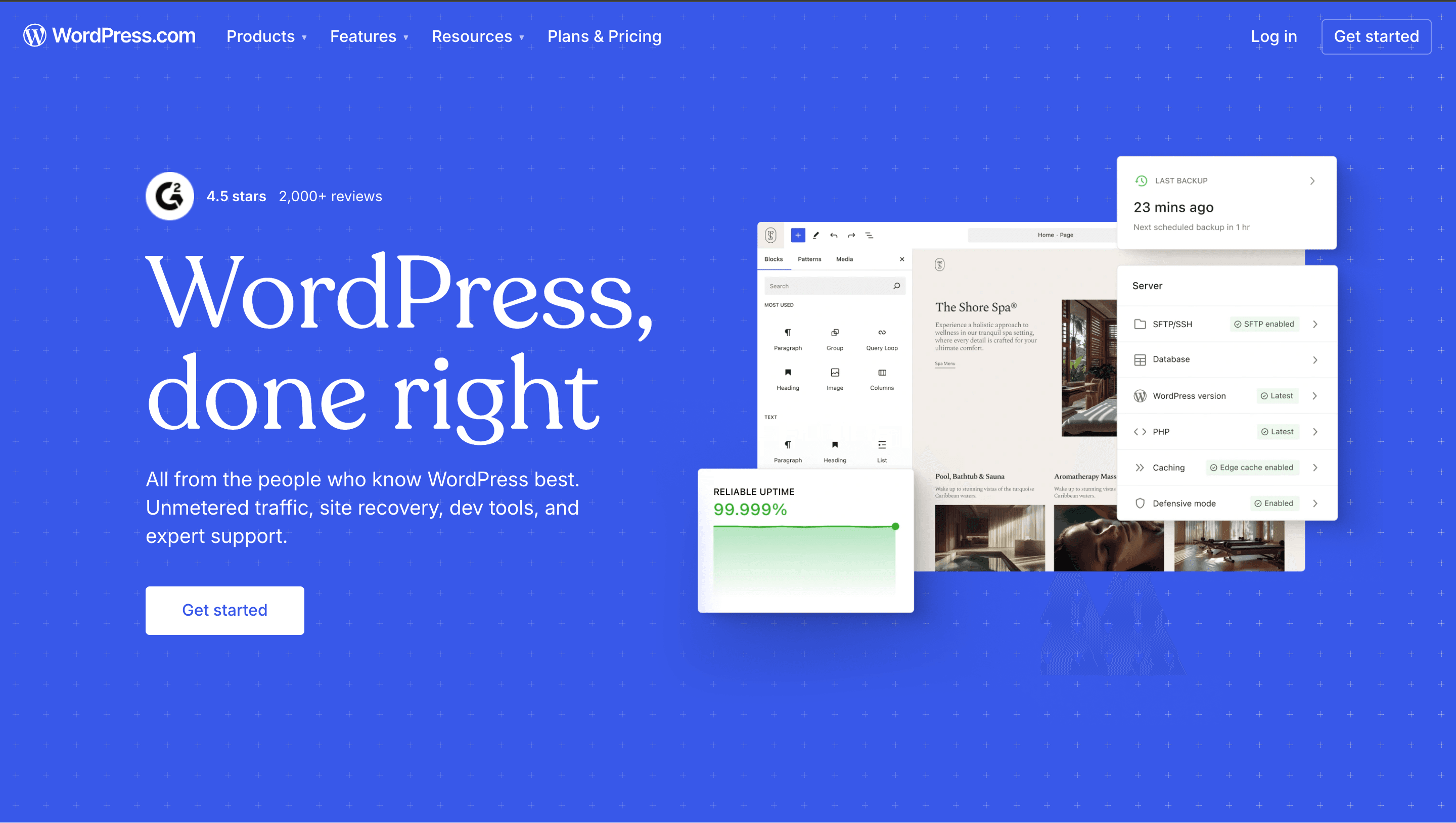 Wordpress homepage