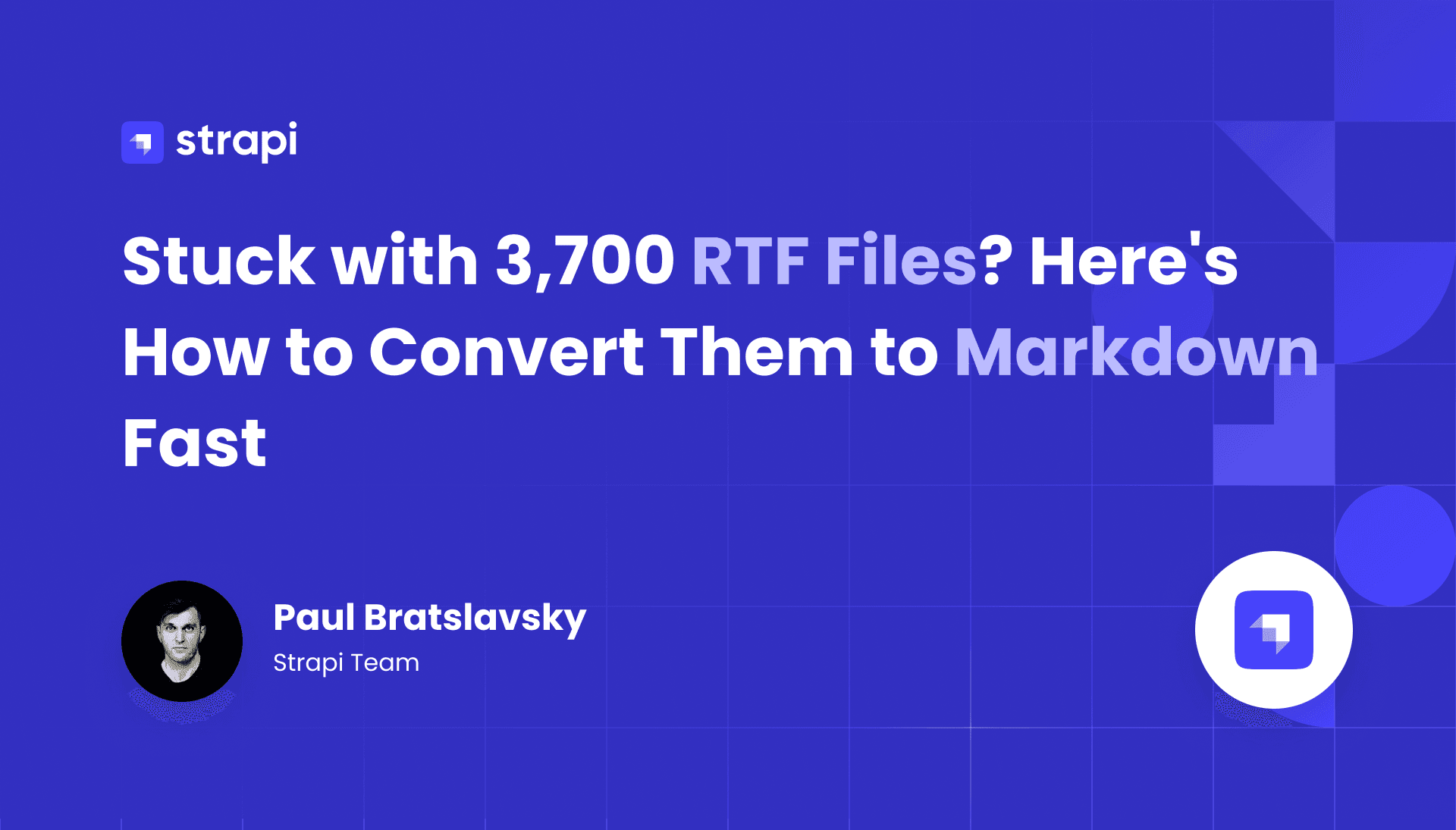 Convert RTF to Markdown