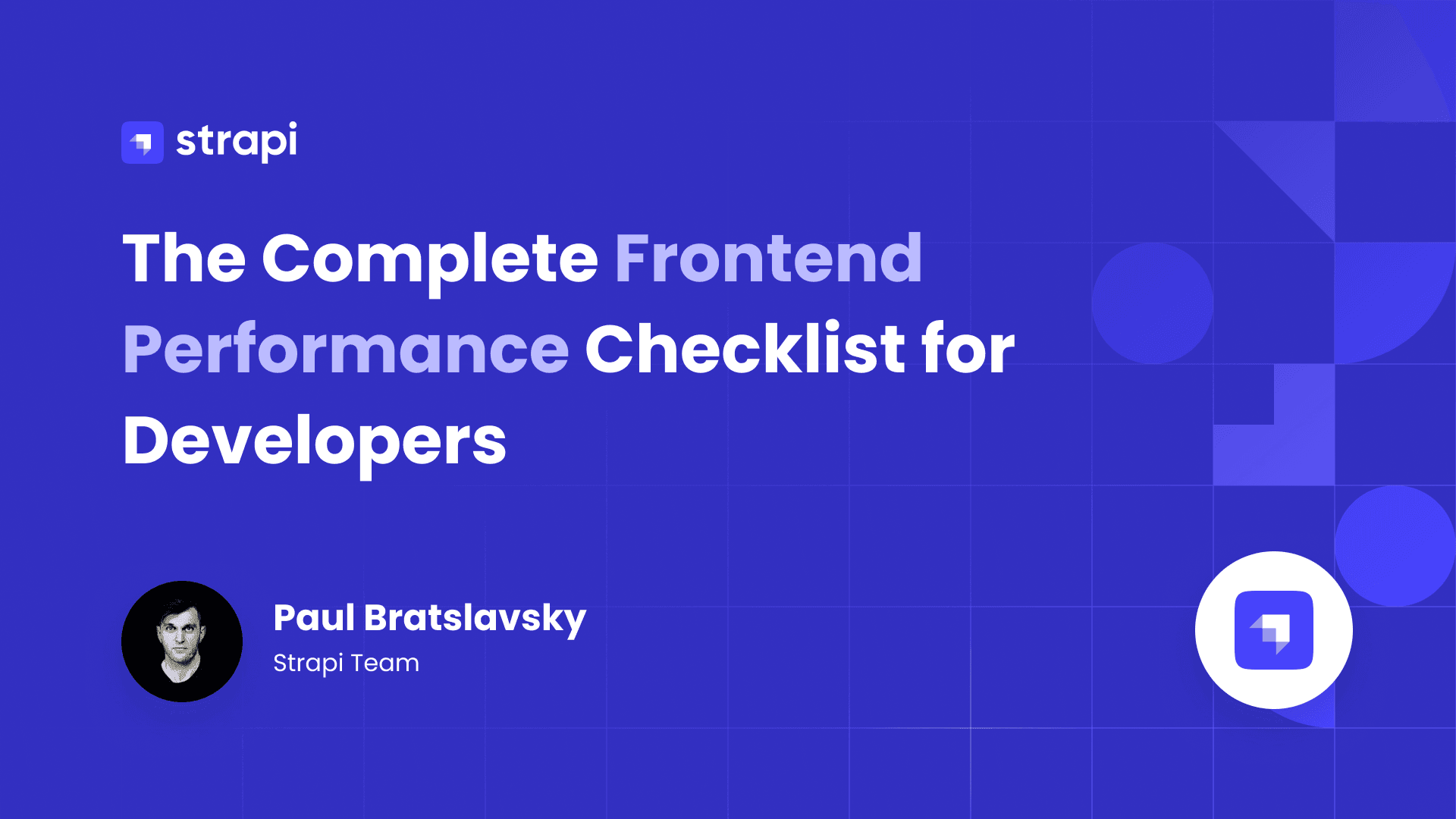 Frontend Performance Checklist