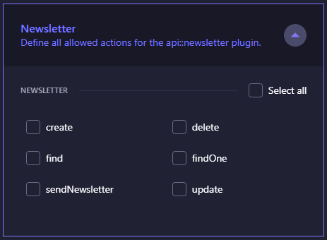 Updated permissions for Newsletter collection.png