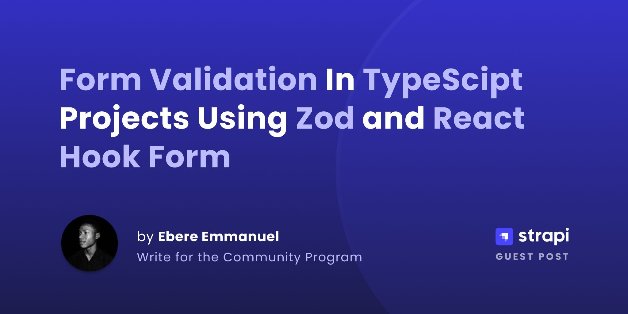 Form Validation In TypeScipt Projects Using Zod and React Hook Form