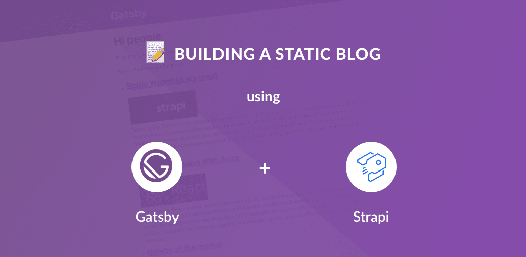 📝 Building a Static Blog using Gatsby and Strapi