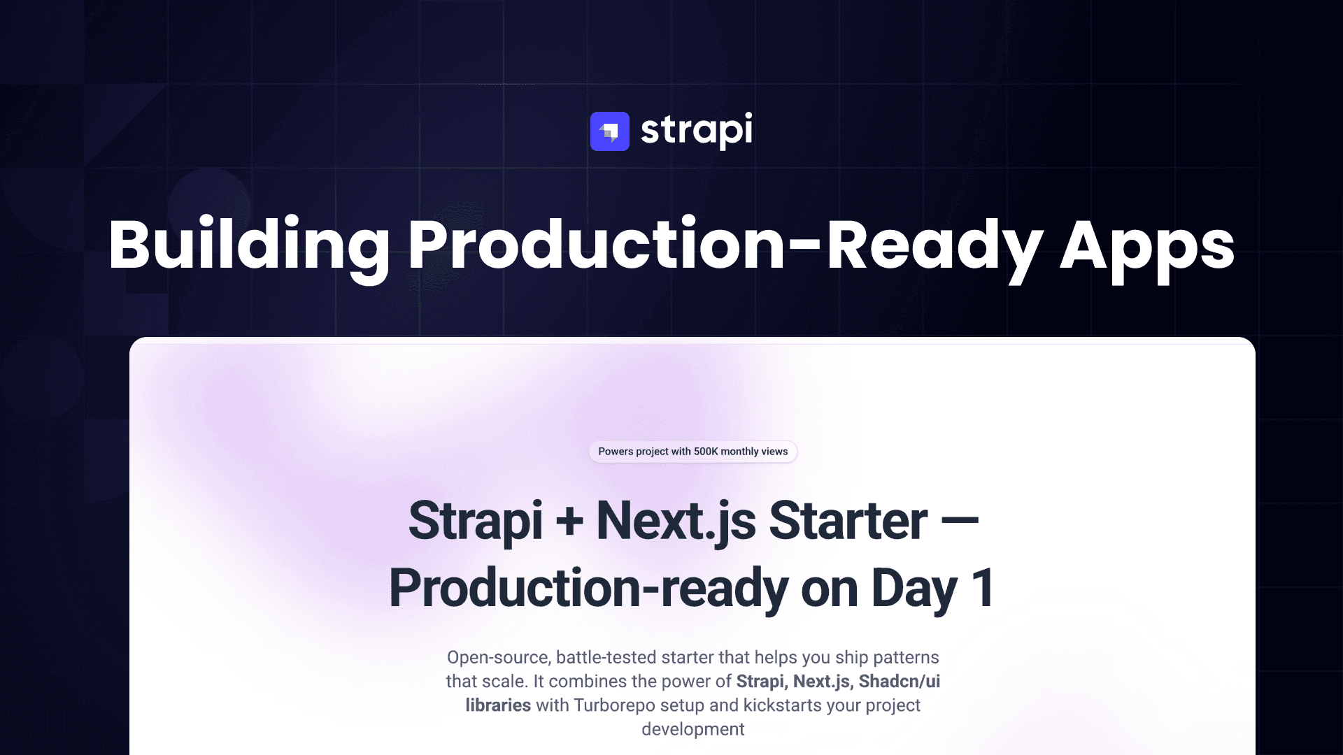 Build production apps with Strapi and Next.js 16