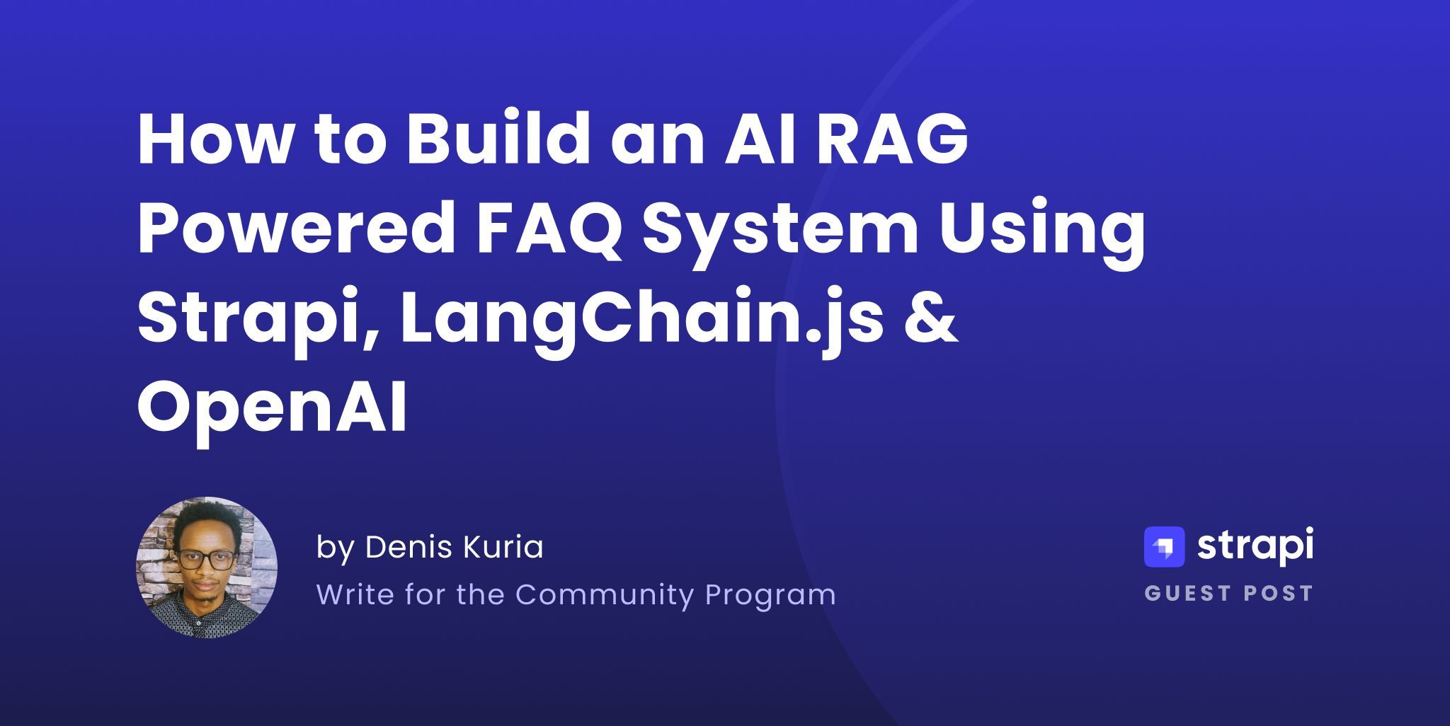 Build an AI FAQ System with Strapi, LangChain & OpenAI