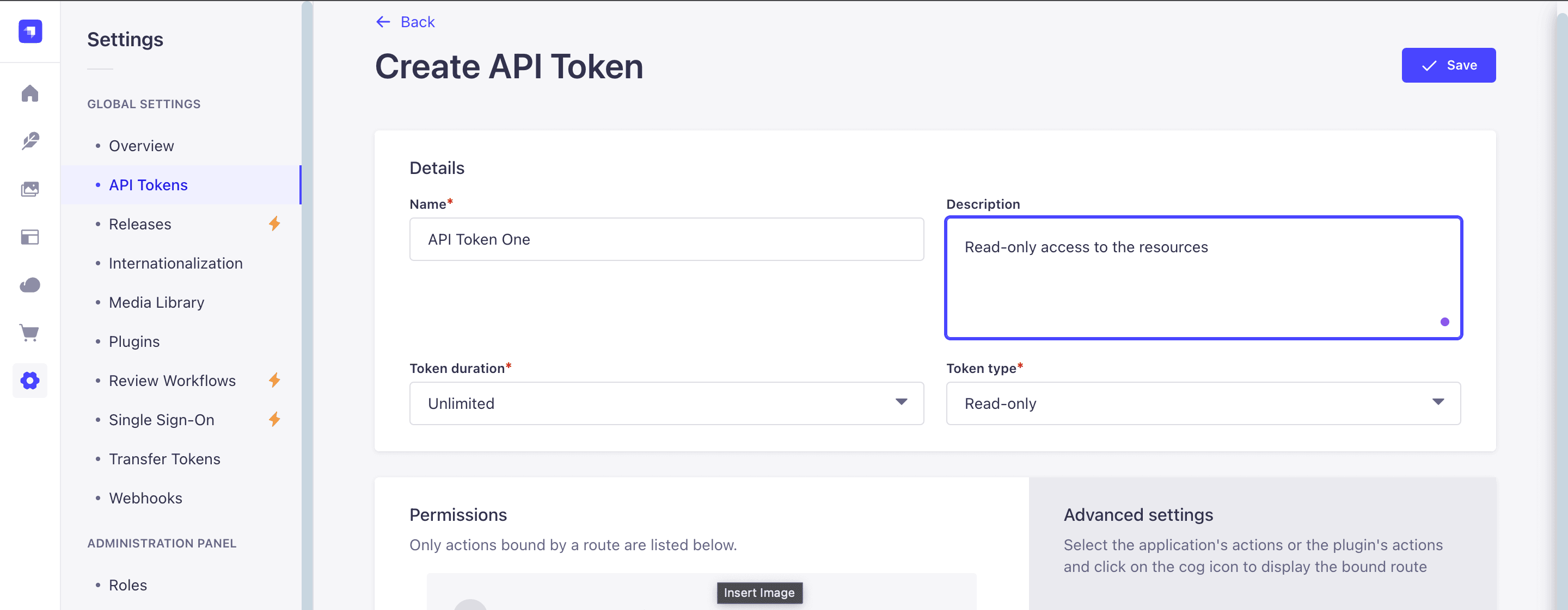 create API token in Strapi step 1.png