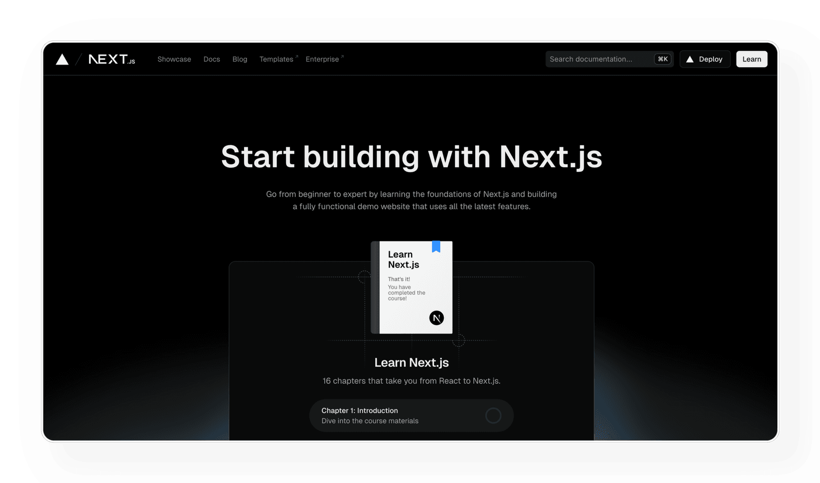 official Next.js documentation