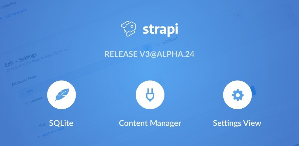 Release 3.0.0-alpha.24 - Quickstart, SQLite and Settings View