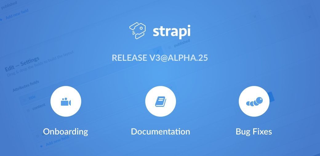 Release 3.0.0@Alpha.25 - Admin Panel Onboarding Videos