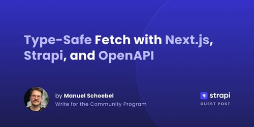 Type-Safe Fetch with Next.js, Strapi, and OpenAPI