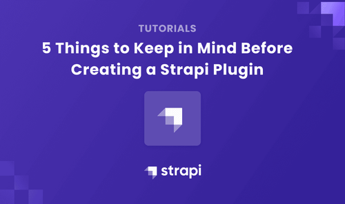 5 Things to Keep in Mind Before Creating a Strapi Plugin