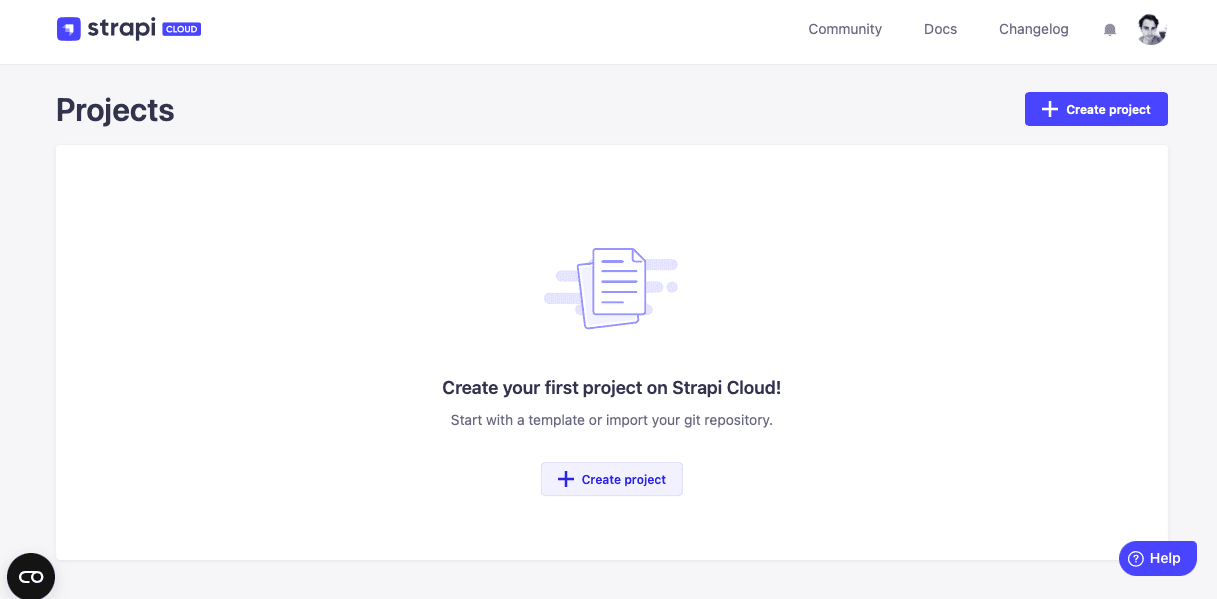 strapi cloud create project.png